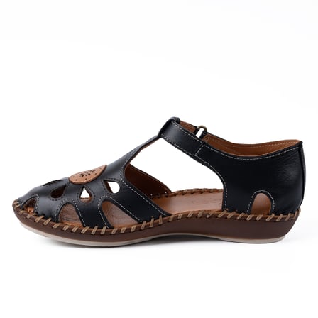 Beety 26016 Hakiki Deri Comfort Kadın Sandalet