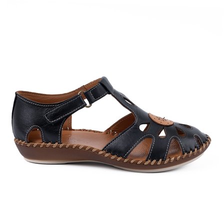Beety 26016 Hakiki Deri Comfort Kadın Sandalet