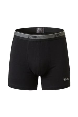 Erkek Boxer 4'lü Ekonomik Paket %94 Pamuk %6 Elastan Esnek Bel Rahat Nefes Alan Kumaş-0122