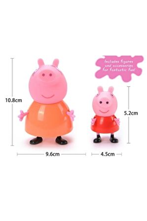 Peppa Pig Ailesi 4'lü Figür Oyuncaklar