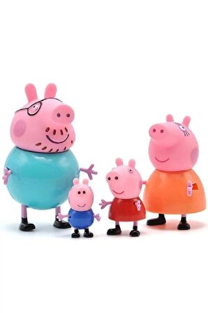 Peppa Pig Ailesi 4 Lü Figür Oyuncak