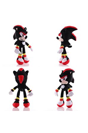 66088 Sonic Boom Arkadaşları Figür Peluş Oyuncak Büyük Boy Kirpi Shadow