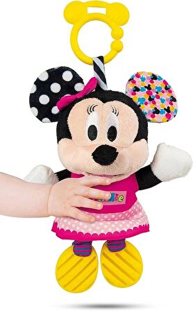 Disney Baby Minnie İlk Aktivite Minnie Mouse Peluş Diş Kaşıyıcı Sesli Oyuncak