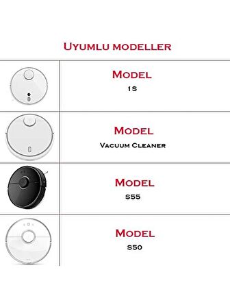 srfn ticaret Roborock S55 Uyumlu 1li Ana Fırça