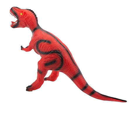 Kırmızı Renk 50 cm Işıklı Sesli T-rex Dinazor Et Dinozor