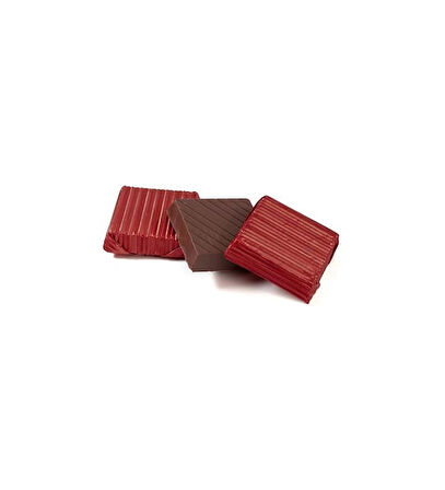 Nutat Kırmızı Sargılı Kalın Kare Çikolata 500 Gr