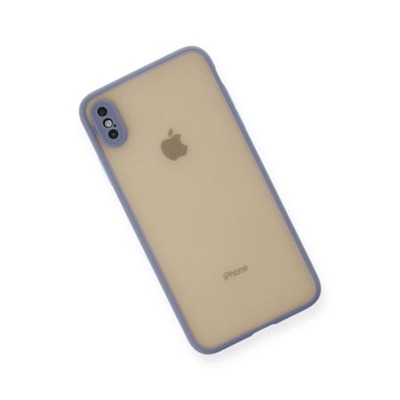 Apple iPhone XS Max Kılıf Montreal Silikon Kapak - Gri