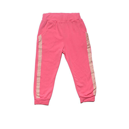 Kız Çocuk Fuşya Tavşanlı Aksesuarlı Kapşonlu Cepli 2 li Takım