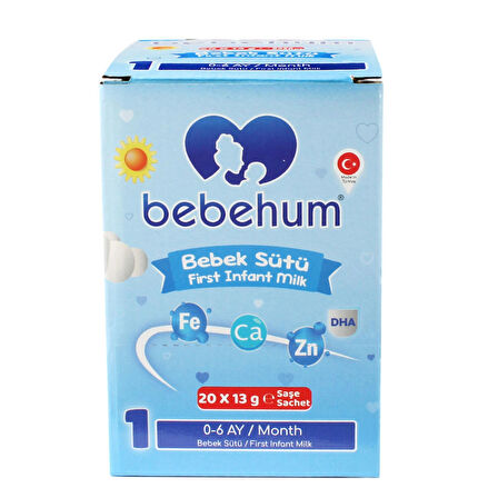 Bebehum 1 Numara Tek Kullanımlık Bebek Sütü 20 Adet