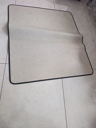 NOKTA DESENLİ Dikili Soba altı Muşamba 100 x 115 CM Isı Koruyucu Soba Altı Örtüsü