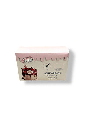 Yenilebilir Oval Gofret Yazı Plakası (24 Adet)
