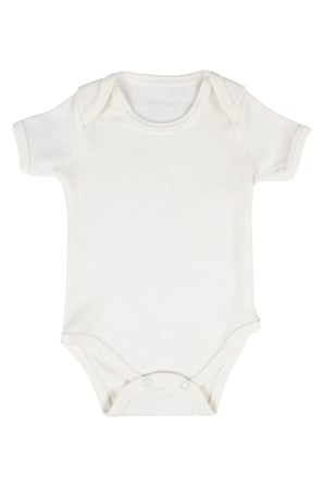 Unisex Ekru Kısa Kollu Düz Zıbın