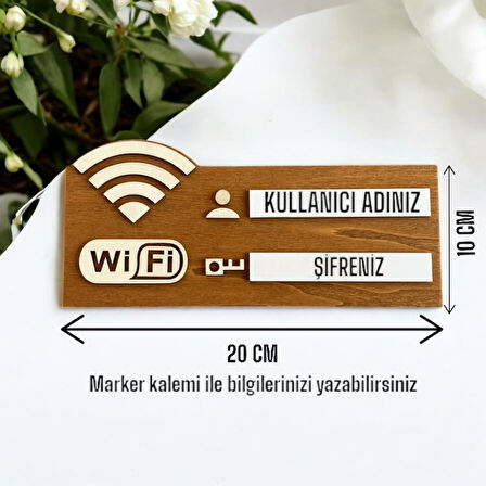 Wifi Tabelası Ofis , Kafe ve Restoranlar için İdeal Masa ve Duvara da Sergilenebilir