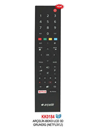 ARÇELİK NETFLİX TUŞLU LCD TV KUMANDA