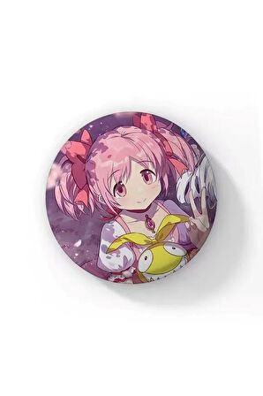 Puella Magi Madoka Magica Anime Buton Rozet 44 mm