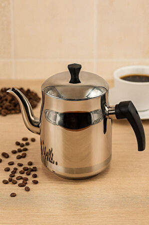 3 No Çelik Kahveci Demlik – 2,5 Litre - Ekonomik Ürün