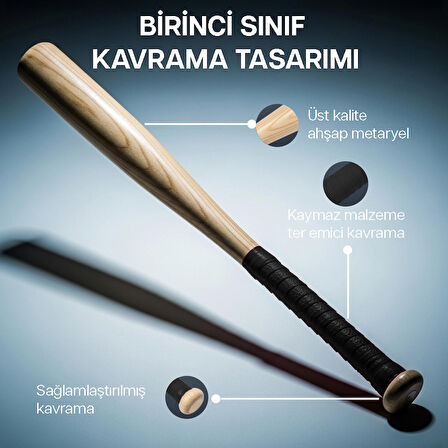 Beyzbol Sopası 47 cm Tek Adet PBS47SY Siyah