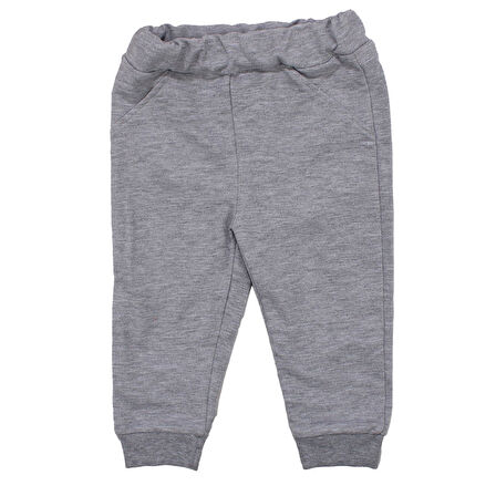 Erkek Bebek Sarı Gri Şişme Yelekli Önü Kapalı Cepli 3'lü Takım