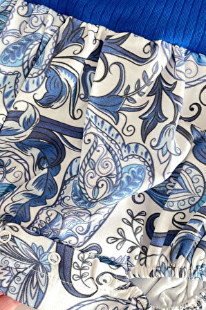 Kız Bebek Kokina Çiçeği Tek Omuz Romper Tulum