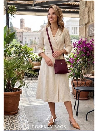 Bellezza Collection Bordo Kadın Omuz Çantası – Modern Şehir Stili
