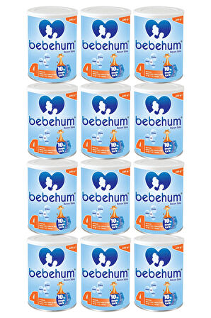 Bebehum Teneke 4 Devam Sütü 400 gr 12+ Ay x12 Adet
