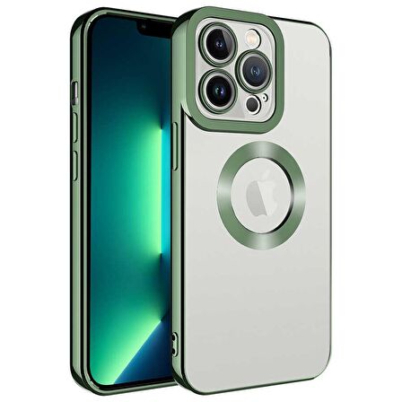 Iphone 14 Pro Max Kılıf Uyumlu Köşeleri Renkli Şeffaf Kamera Korumalı Silikon Luxury Kapak 
