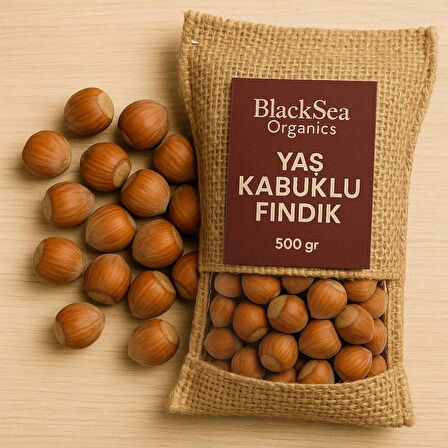 BlackSeaOrganics BlackSea Organics 2025 Yeni Mahsul Kabuklu Fındık 500 Gr