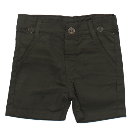 Erkek Çocuk Beyaz Gömlekli Yeşil Şortlu Papyonlu Takım