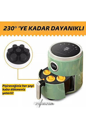 Silikon Airfryer Muffin Kek Kalıbı 7 Gözlü Hava Fritözü Kek Ve Çörek Kalıbı