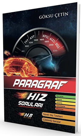 2026 Hız ve Renk Yayınları TYT AYT KPSS ALES DGS Paragraf Hız Soruları + 2 Paragraf Deneme Hediye