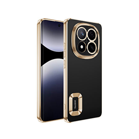 Redmi Note 14 Pro 4G Kılıf Köşeleri Renkli Şeffaf Kamera Korumalı Silikon Luxury Kapak