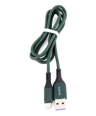 Global 6A 100W UsbA to Micro Data ve Hızlı Şarj Kablosu ML60 Yeşil