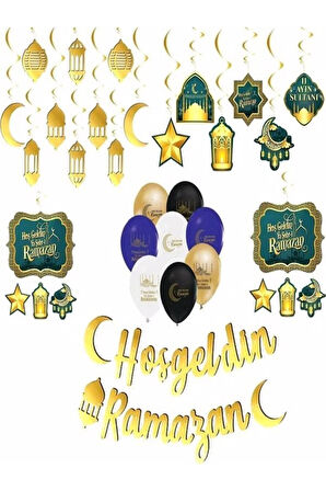 Hoş Geldin Ya Şehri Ramazan Tavan Asma Süs Set