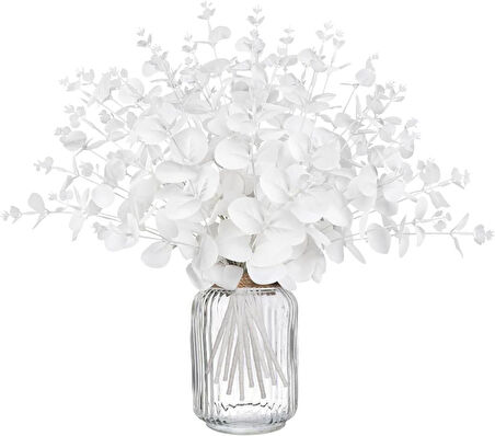 Yapay Çiçek Beyaz Okaliptus Aradal Arajman Çiçeği Eucalyptus