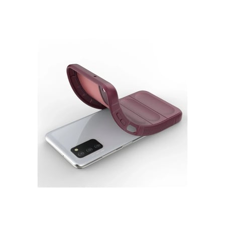 Samsung Galaxy A03S Kılıf Optimum Silikon - Bordo