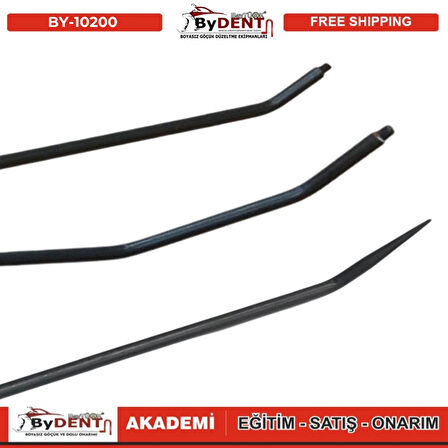 Pdr Boyasız Göçük Düzeltme 3 Parça T Sap Çubuk Seti