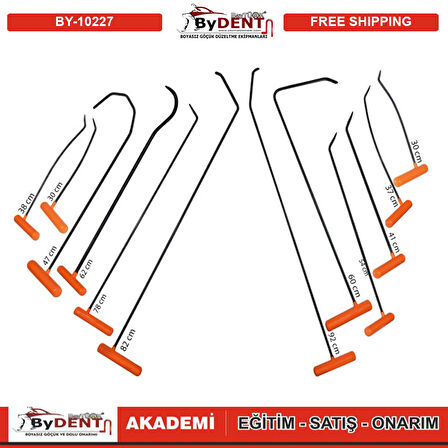 Pdr Boyasız Göçük Düzeltme Özel Tasarım Çubuk 12 Adet