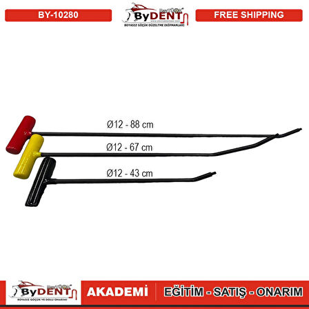 Pdr Boyasız Göçük Düzeltme 30 Parça Pro İtalyan Çubuk Seti