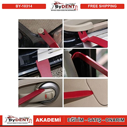 19 Parça Oto Döşeme Klips ve Trim Sökme Seti