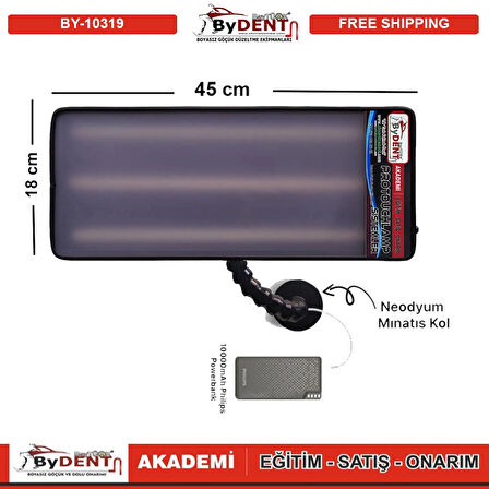 Pdr Boyasız Göçük Düzeltme Şarjlı 3 Ledli Küçük Lamba Mıknatıslı 45x18