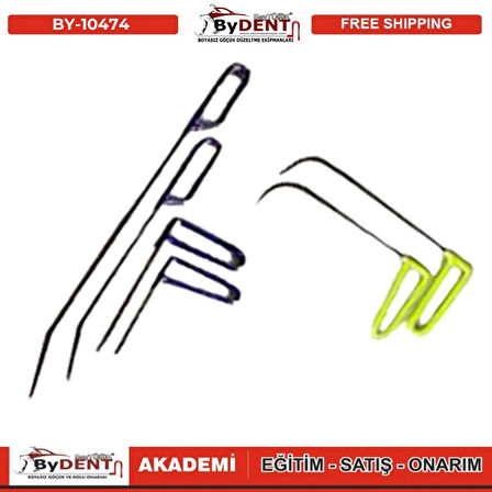 Pdr Boyasız Göçük Düzeltme 7 Parça Sustalı Çubuk Seti