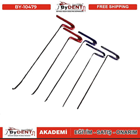 Pdr Boyasız Göçük Düzeltme 5 Parça Sustalı Çubuk Seti