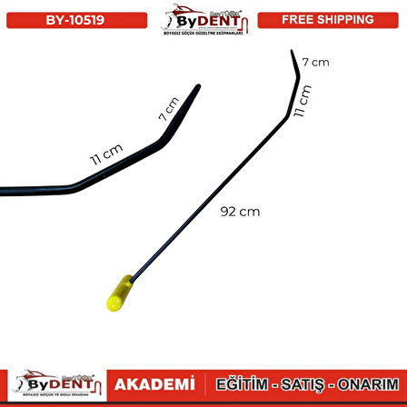 Pdr Boyasız Göçük Düzeltme Özel Tasarım Çubuk 