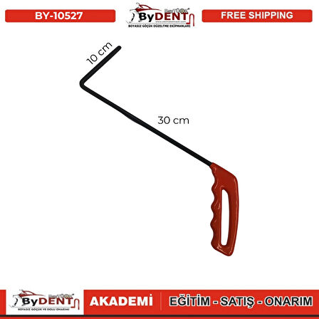 Pdr Boyasız Göçük Düzeltme Çubuğu Dik Açı 10 30 cm