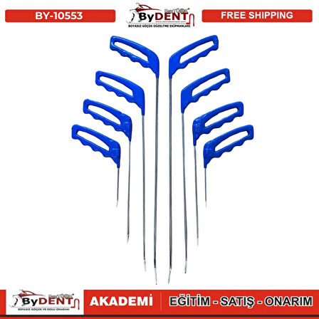 Pdr Boyasız Göçük Düzeltme 8 Parça Çubuk Seti