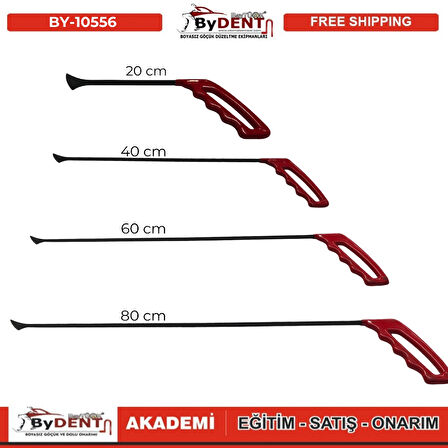 Pdr Boyasız Göçük Düzeltme 4 Parça Balina Kuyruğu Çubuk Seti