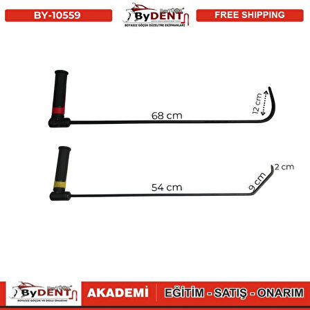 Pdr Boyasız Göçük Düzeltme 2 Parça Çubuk Seti