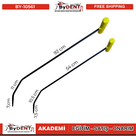 Pdr Boyasız Göçük Düzeltme 2 Parça Çubuk Seti