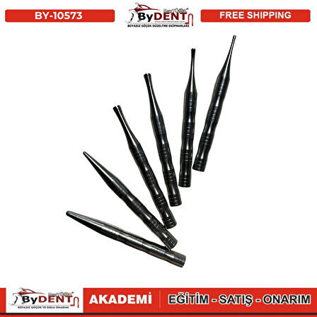 Pdr Boyasız Göçük Düzeltme Özel tasarım Metal Damar Kırma 6 lı Set