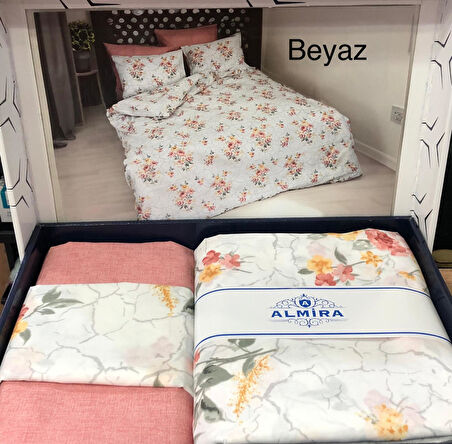 Almira Pamuklu Tek Kişilik Nevresim Takımı 160 x 240
